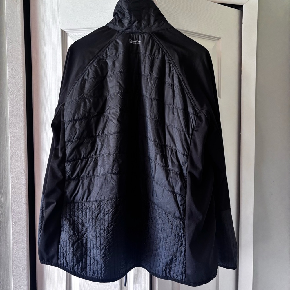 Women’s Calvin Klein Black Performance Jacket with High Collar and Elastic Cuffs - Picture 4 of 7